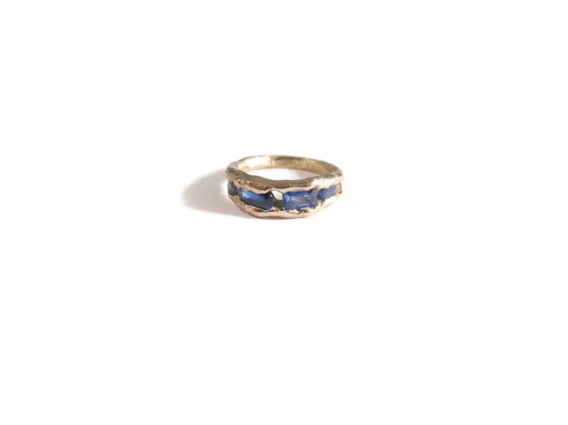 Elaine Ho 14K Gold Ring (Four Sapphires) - Victoire BoutiqueElaine HoRings Ottawa Boutique Shopping Clothing