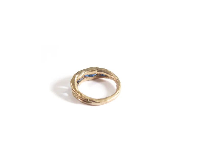 Elaine Ho 14K Gold Ring (Four Sapphires) - Victoire BoutiqueElaine HoRings Ottawa Boutique Shopping Clothing