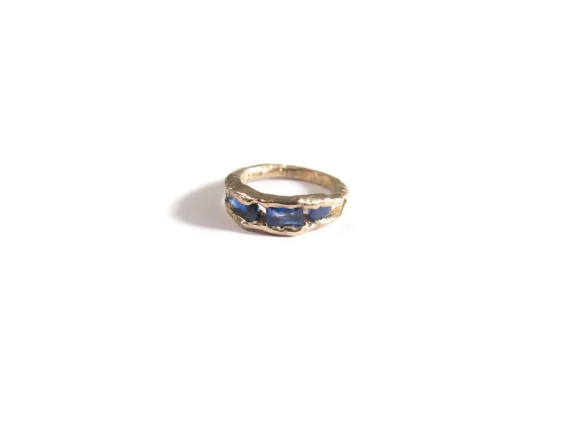 Elaine Ho 14K Gold Ring (Four Sapphires) - Victoire BoutiqueElaine HoRings Ottawa Boutique Shopping Clothing