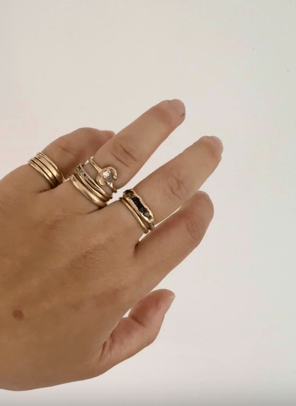 Elaine Ho 14K Gold Ring (Hessonite) - Victoire BoutiqueElaine HoRings Ottawa Boutique Shopping Clothing