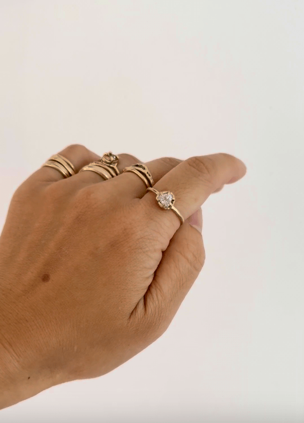 Elaine Ho 14K Gold Ring (Rose Quartz) - Victoire BoutiqueElaine HoRings Ottawa Boutique Shopping Clothing