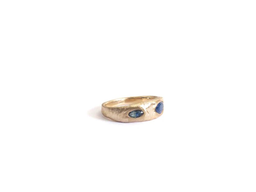 Elaine Ho 14K Gold Ring (Sapphire Eyes) - Victoire BoutiqueElaine HoRings Ottawa Boutique Shopping Clothing