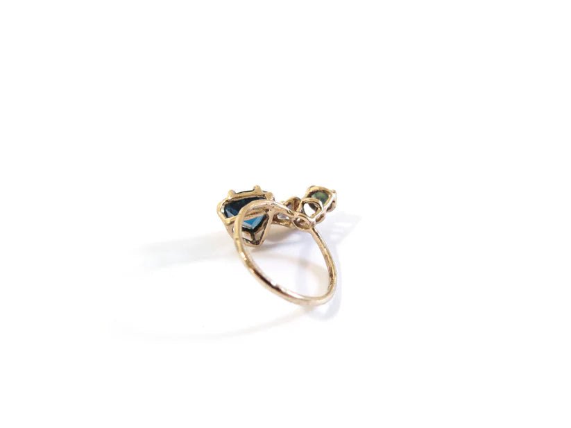 Elaine Ho 14K Gold Ring (Topaz, Sapphire & Sapphire) - Victoire BoutiqueElaine HoRings Ottawa Boutique Shopping Clothing