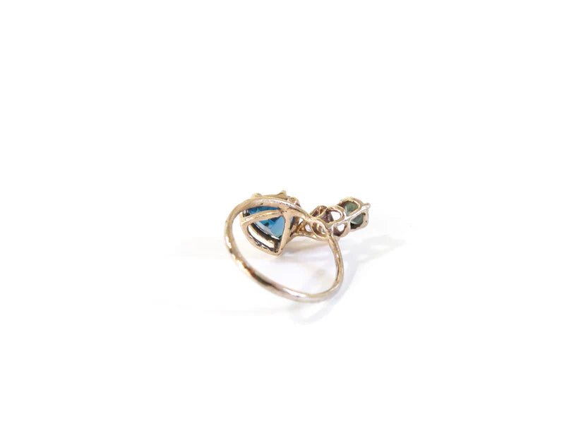 Elaine Ho 14K Gold Ring (Topaz, Sapphire & Sapphire) - Victoire BoutiqueElaine HoRings Ottawa Boutique Shopping Clothing