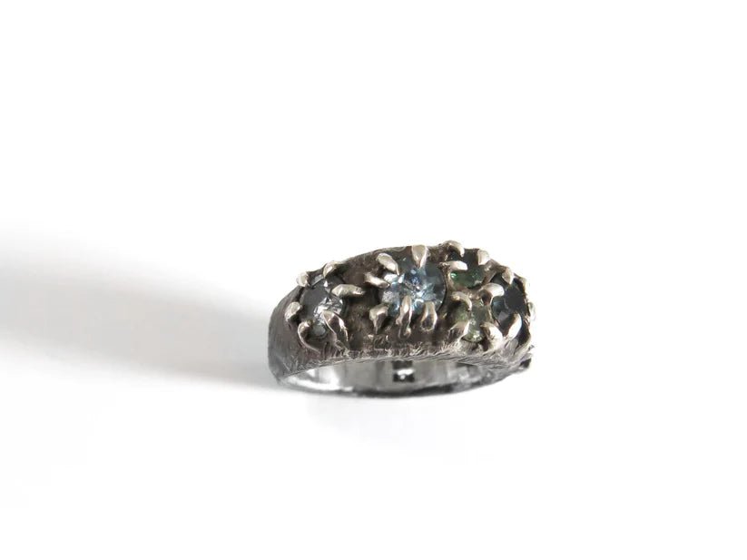 Elaine Ho Sterling Silver Ring (Topaz & Tourmalines) - Victoire BoutiqueElaine HoRings Ottawa Boutique Shopping Clothing