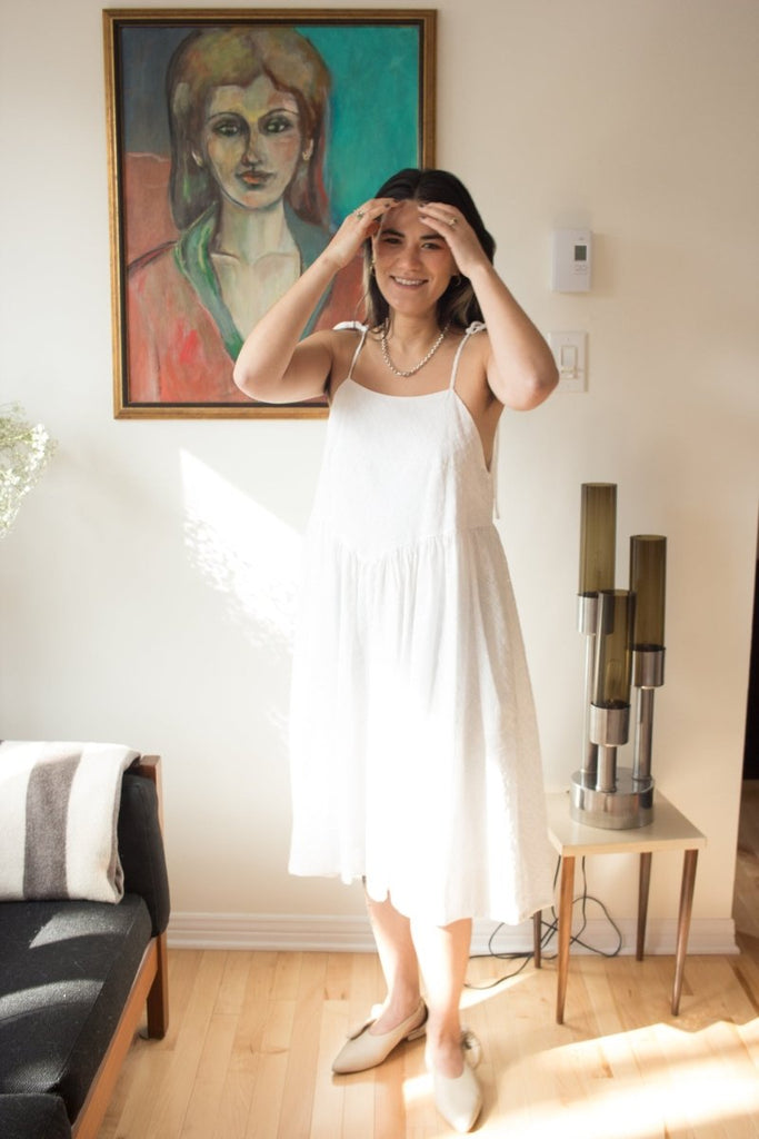 Eliza Faulkner Amelie Dress (White Eyelet) - Victoire BoutiqueEliza FaulknerDresses Ottawa Boutique Shopping Clothing