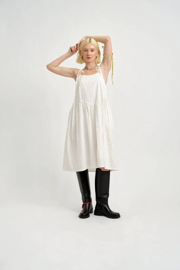 Eliza Faulkner Amelie Dress (White Eyelet) - Victoire BoutiqueEliza FaulknerDresses Ottawa Boutique Shopping Clothing