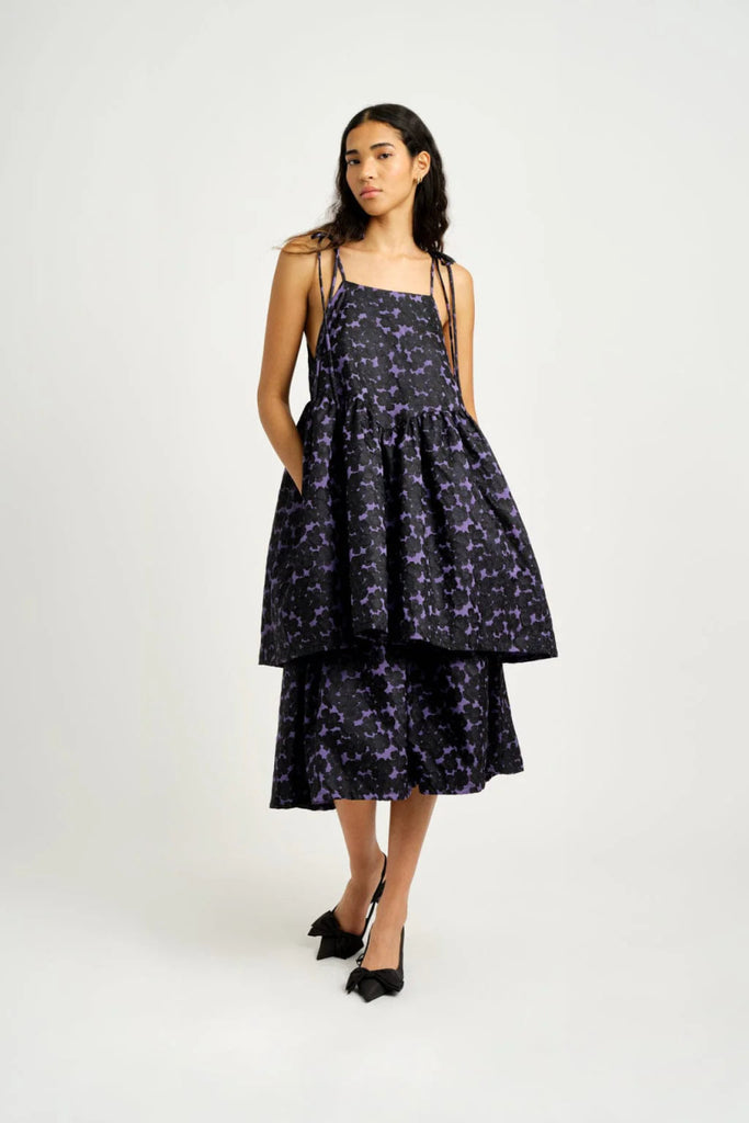 Eliza Faulkner Amy Dress (Purple Jacquard) - Victoire BoutiqueEliza FaulknerDresses Ottawa Boutique Shopping Clothing