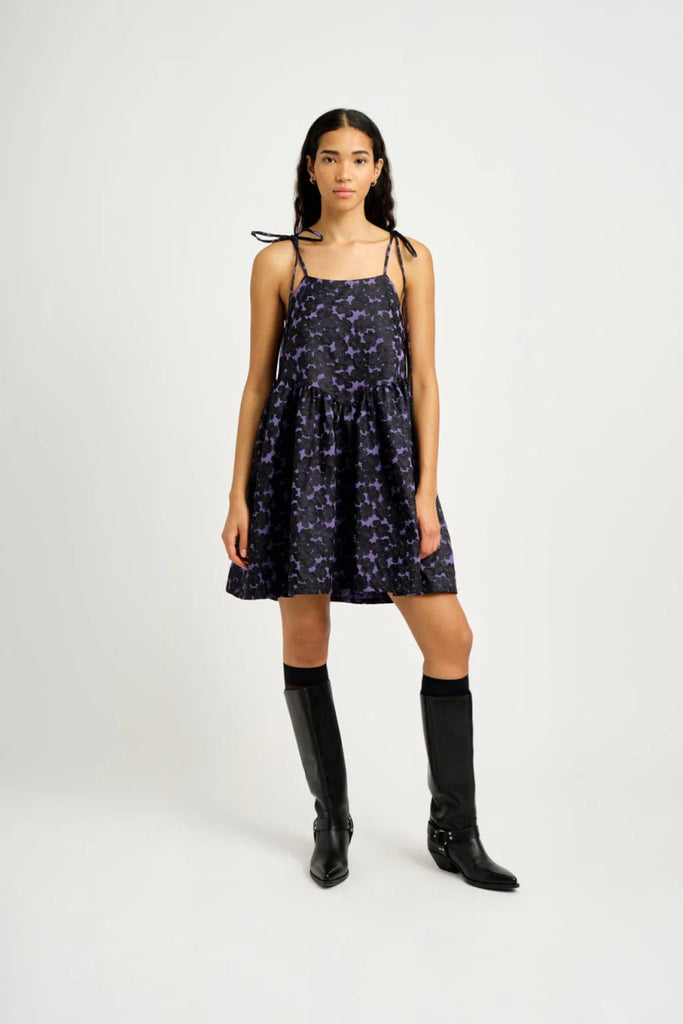 Eliza Faulkner Amy Dress (Purple Jacquard) - Victoire BoutiqueEliza FaulknerDresses Ottawa Boutique Shopping Clothing