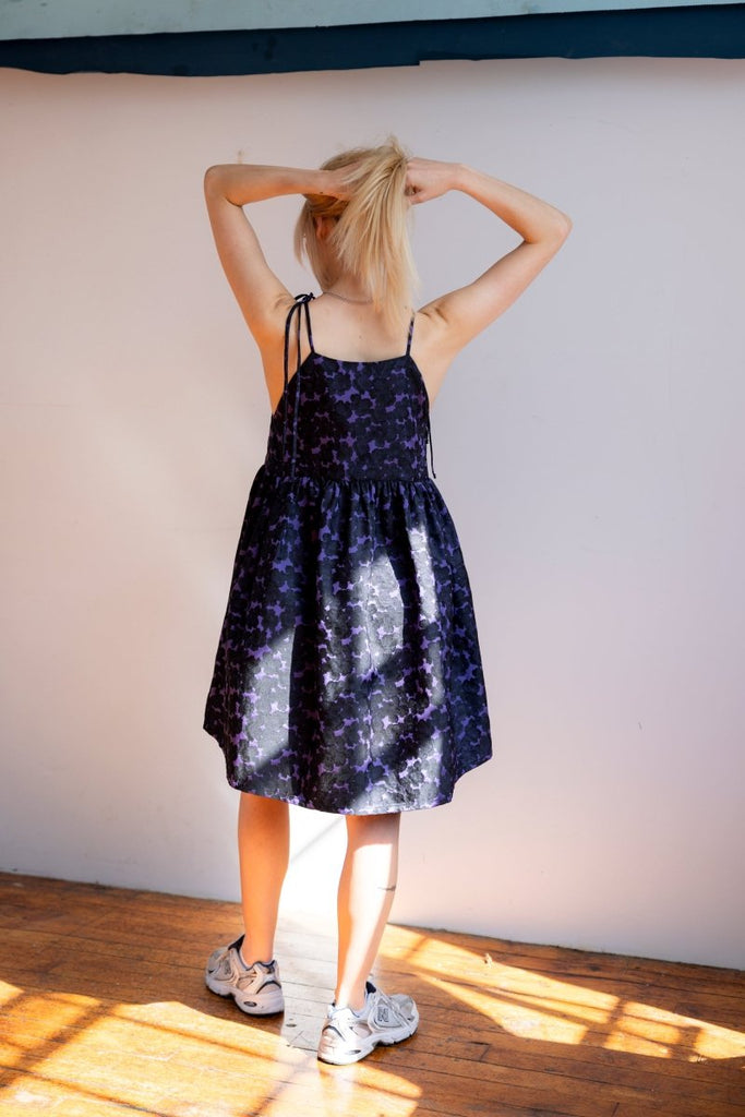 Eliza Faulkner Amy Dress (Purple Jacquard) - Victoire BoutiqueEliza FaulknerDresses Ottawa Boutique Shopping Clothing