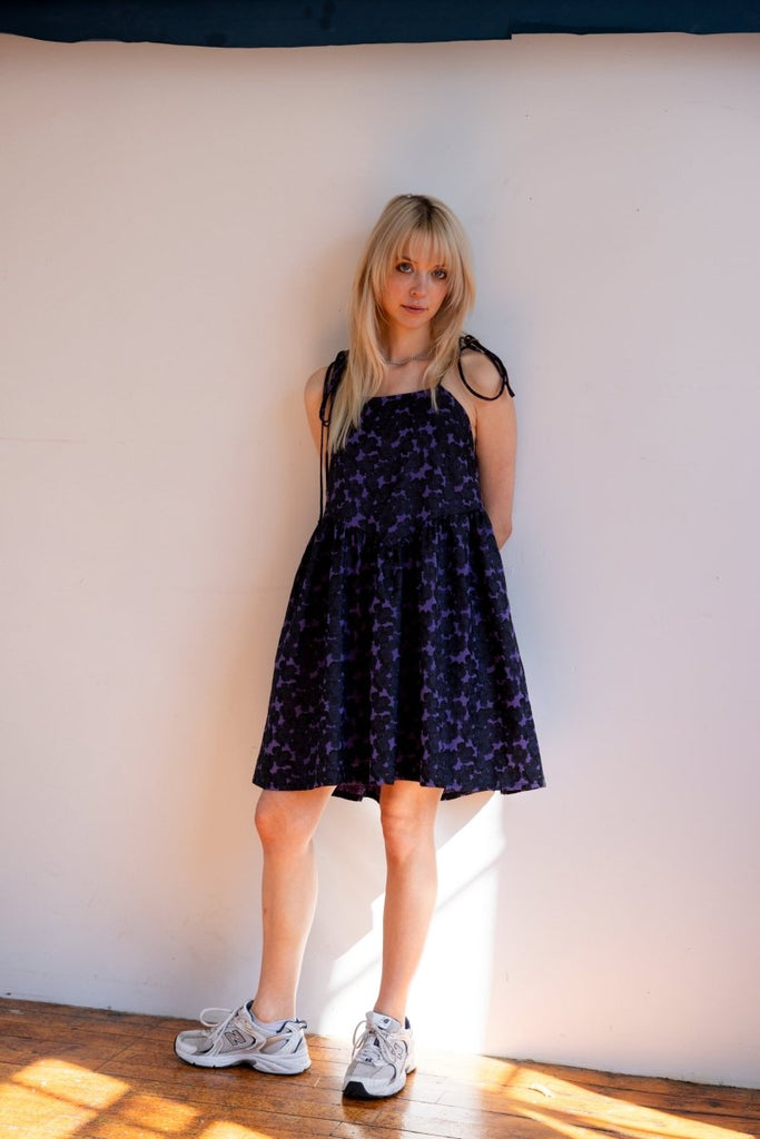 Eliza Faulkner Amy Dress (Purple Jacquard) - Victoire BoutiqueEliza FaulknerDresses Ottawa Boutique Shopping Clothing