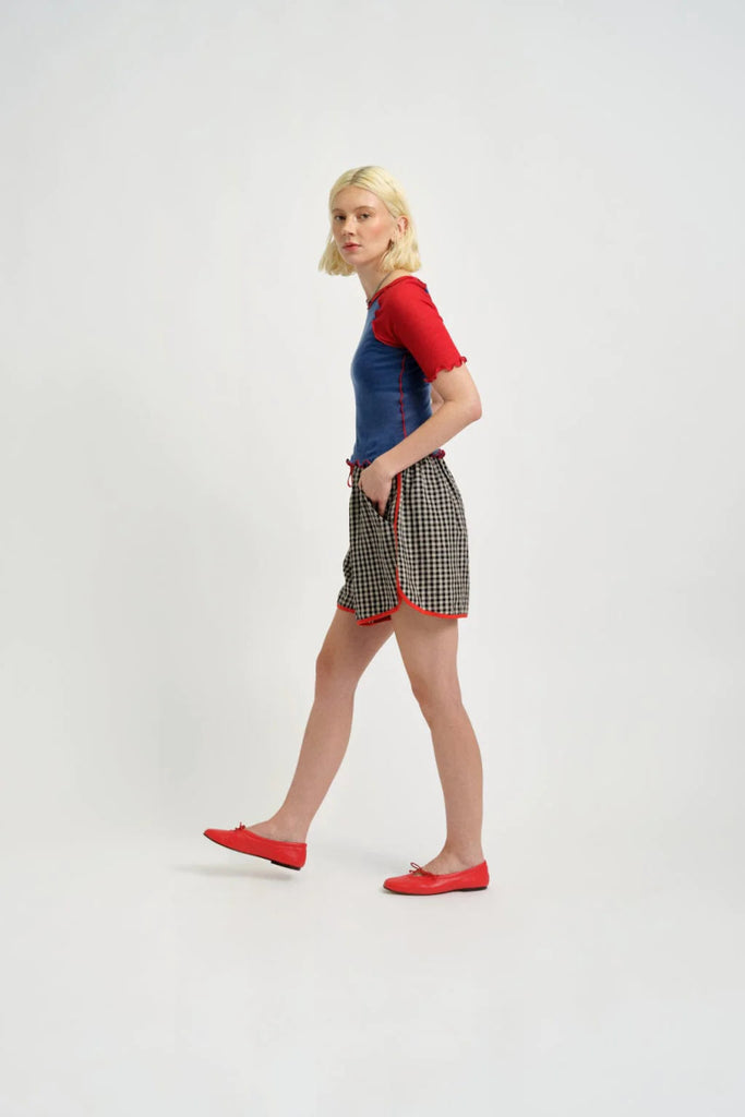 Eliza Faulkner Bailey Short - Gingham Linen - Victoire BoutiqueEliza FaulknerBottoms Ottawa Boutique Shopping Clothing