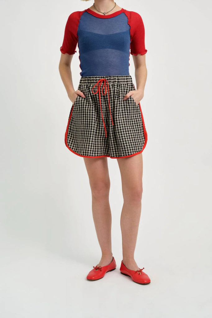 Eliza Faulkner Bailey Short - Gingham Linen - Victoire BoutiqueEliza FaulknerBottoms Ottawa Boutique Shopping Clothing