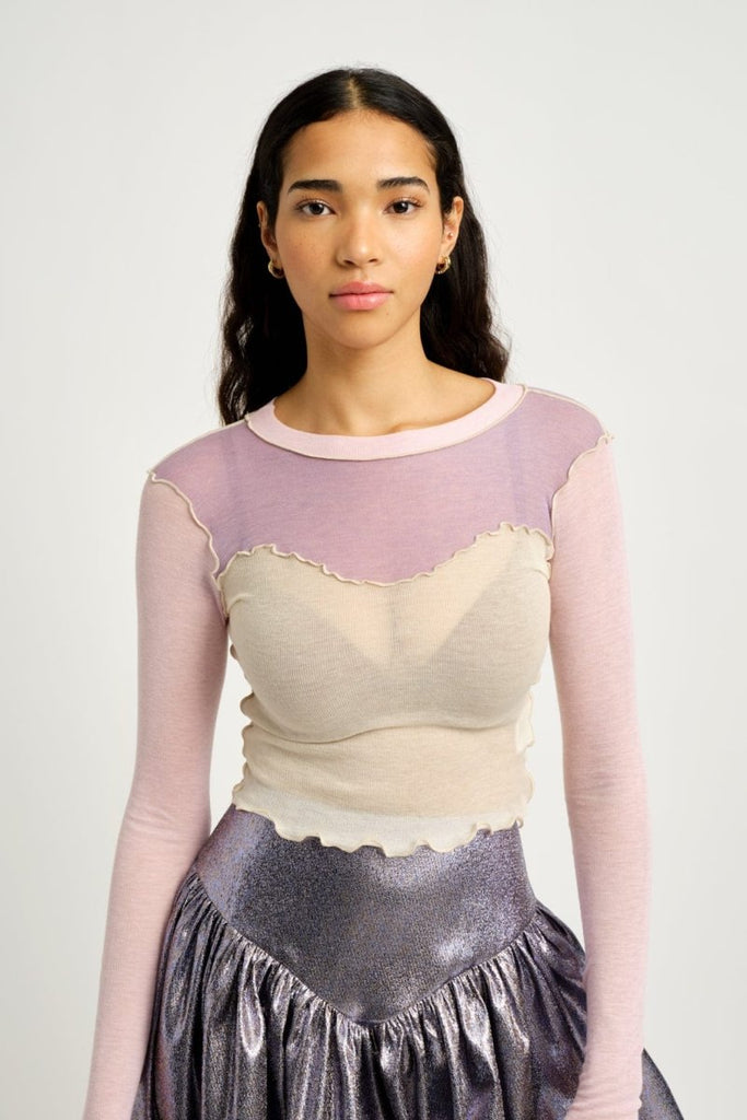 Eliza Faulkner Bella Top (Pink & Purple) - Victoire BoutiqueEliza FaulknerTops Ottawa Boutique Shopping Clothing