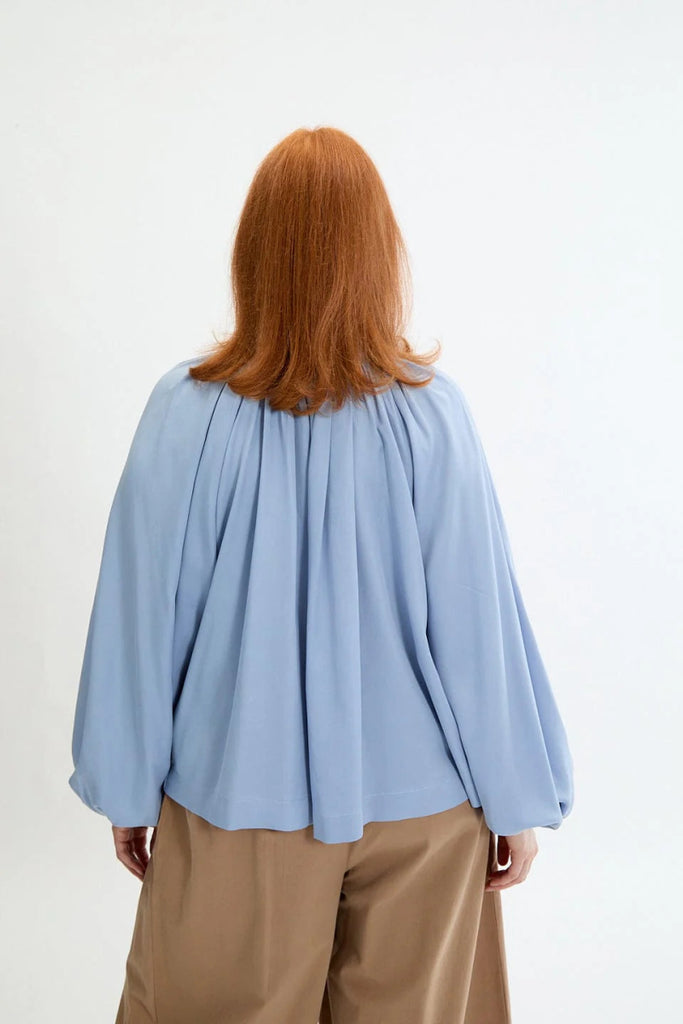 Eliza Faulkner Bowie Blouse - Blue (Online Exclusive) - Victoire BoutiqueEliza FaulknerShirts & Tops Ottawa Boutique Shopping Clothing