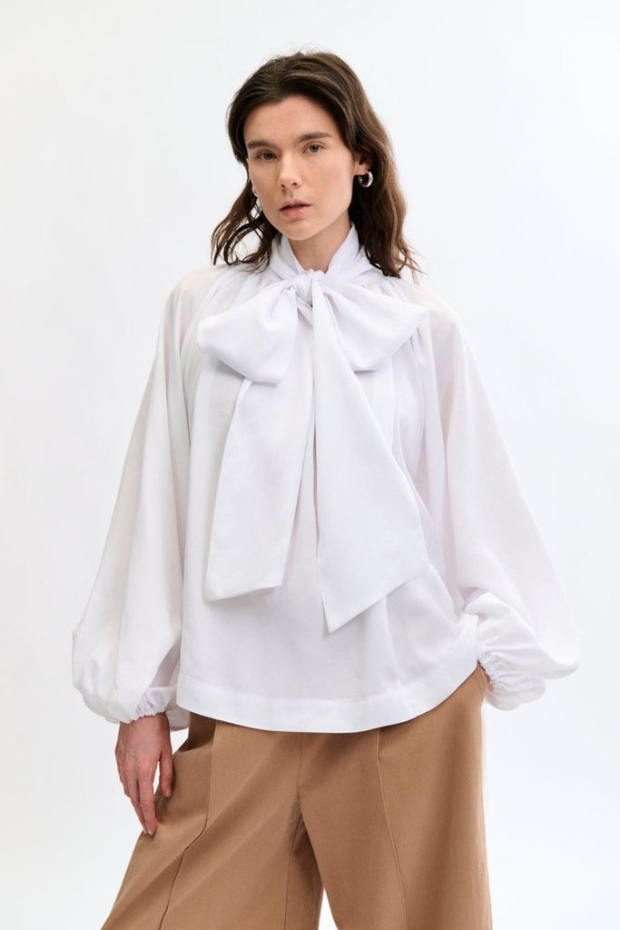 Eliza Faulkner Bowie Blouse - White (Online Exclusive) - Victoire BoutiqueEliza FaulknerShirts & Tops Ottawa Boutique Shopping Clothing