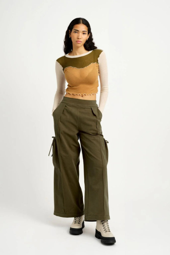 Eliza Faulkner Brodie Pant - Khaki (Online Exclusive) - Victoire BoutiqueEliza FaulknerBottoms Ottawa Boutique Shopping Clothing