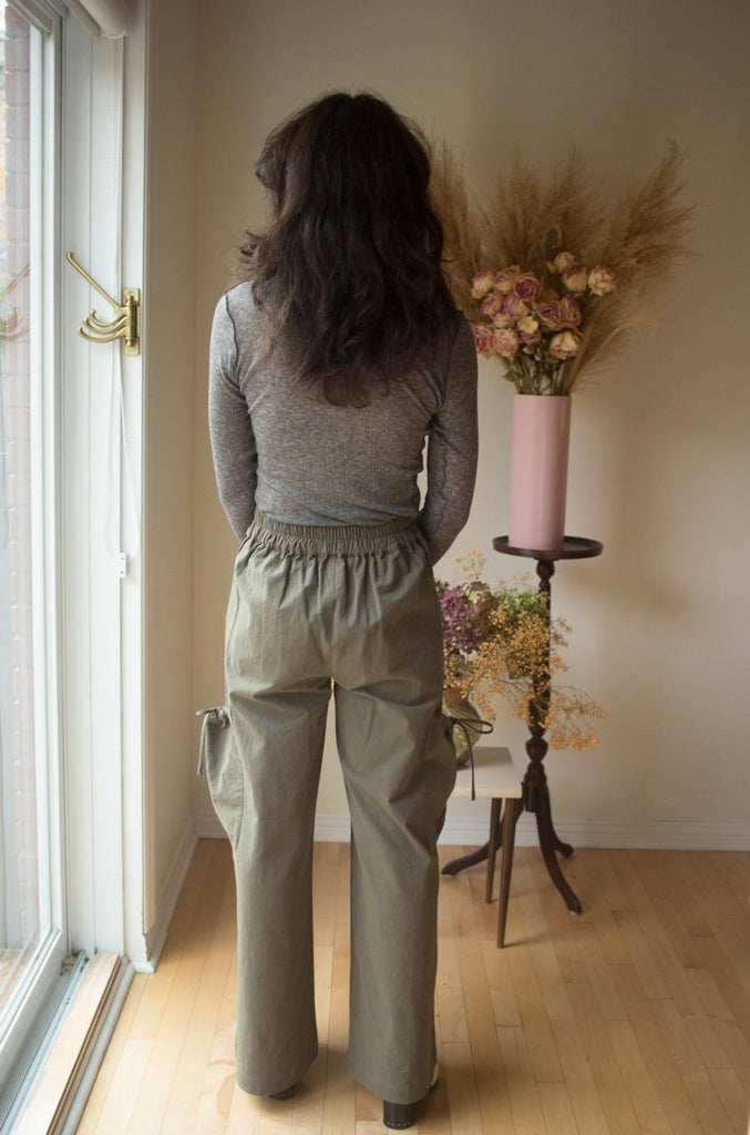 Eliza Faulkner Brodie Pant - Khaki (Online Exclusive) - Victoire BoutiqueEliza FaulknerBottoms Ottawa Boutique Shopping Clothing