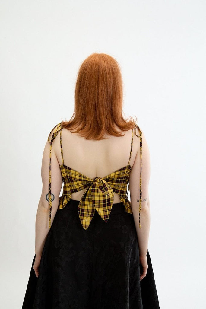 Eliza Faulkner Candy Corset - Yellow Plaid (In Store) - Victoire BoutiqueEliza FaulknerShirts & Tops Ottawa Boutique Shopping Clothing