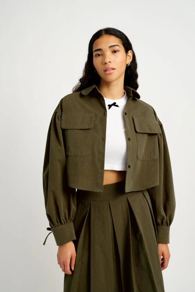 Eliza Faulkner Charlie Jacket - Khaki (Online Exclusive) - Victoire BoutiqueEliza FaulknerJacket Ottawa Boutique Shopping Clothing