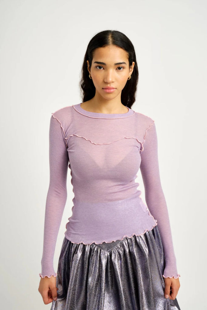 Eliza Faulkner Delia Top (Lilac) - Victoire BoutiqueEliza FaulknerTops Ottawa Boutique Shopping Clothing