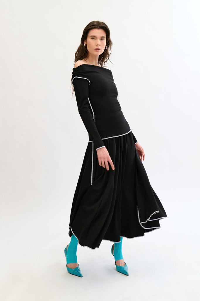 Eliza Faulkner Florence Skirt - Black (Online Exclusive) - Victoire BoutiqueEliza FaulknerSkirts Ottawa Boutique Shopping Clothing