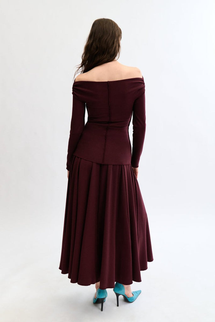 Eliza Faulkner Florence Skirt - Shiraz (Online Exclusive) - Victoire BoutiqueEliza FaulknerSkirts Ottawa Boutique Shopping Clothing