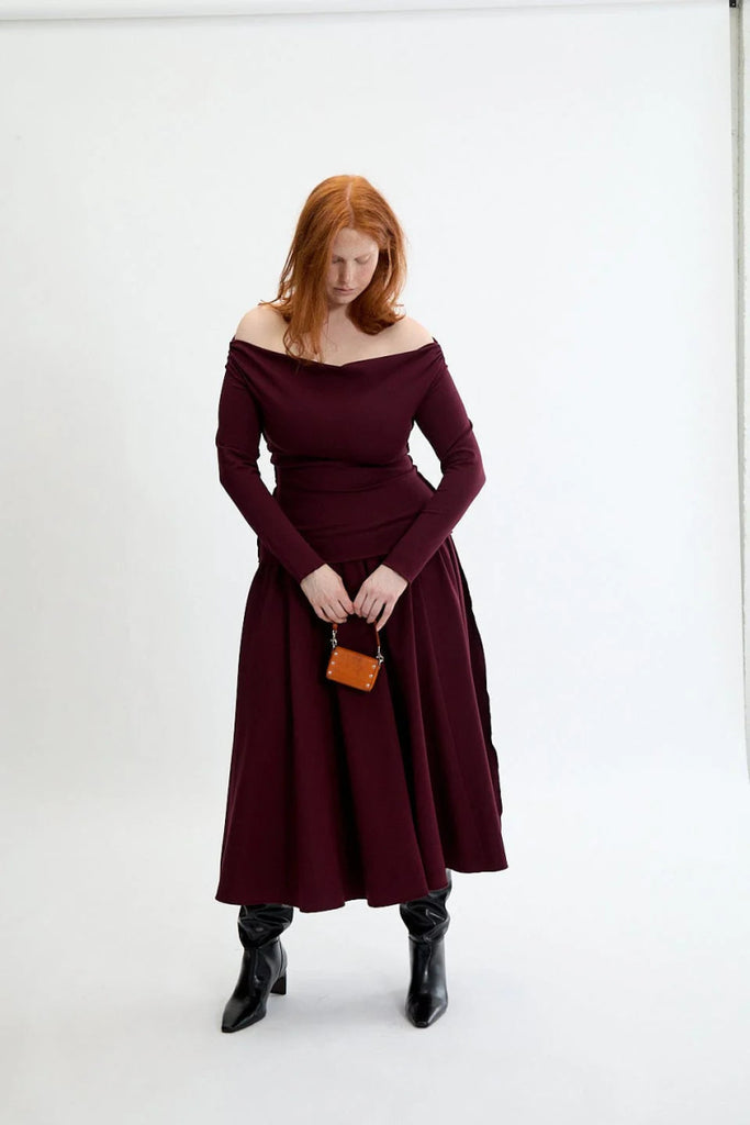 Eliza Faulkner Florence Skirt - Shiraz (Online Exclusive) - Victoire BoutiqueEliza FaulknerSkirts Ottawa Boutique Shopping Clothing