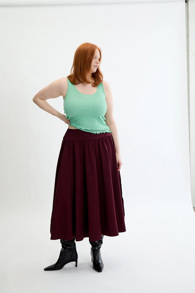 Eliza Faulkner Florence Skirt - Shiraz (Online Exclusive) - Victoire BoutiqueEliza FaulknerSkirts Ottawa Boutique Shopping Clothing