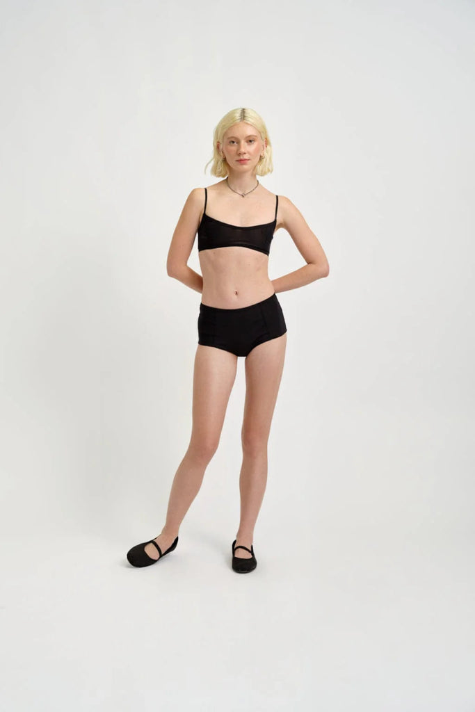 Eliza Faulkner Gemma Panty (Black Mesh) - Victoire BoutiqueEliza FaulknerLingerie Ottawa Boutique Shopping Clothing