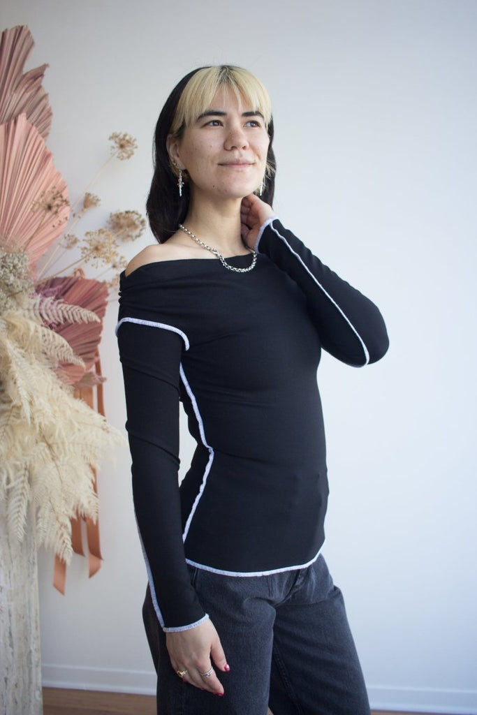 Eliza Faulkner Heidi Top - Black (Online Exclusive) - Victoire BoutiqueEliza FaulknerTops Ottawa Boutique Shopping Clothing