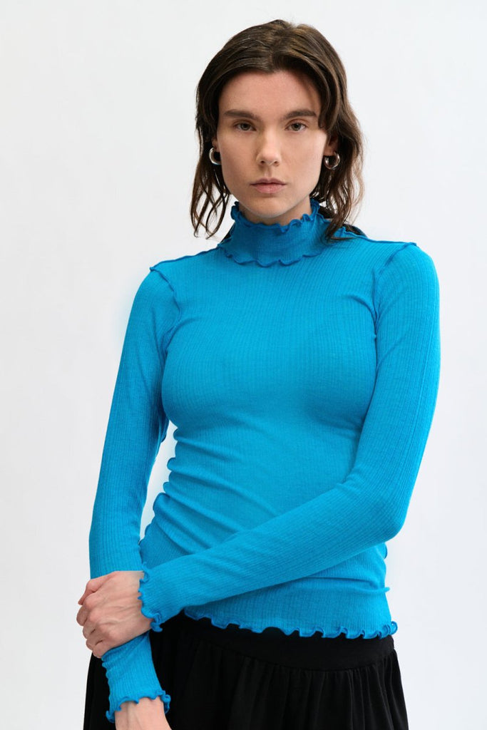Eliza Faulkner Jane Turtleneck - Blue (Online Exclusive) - Victoire BoutiqueEliza FaulknerTops Ottawa Boutique Shopping Clothing