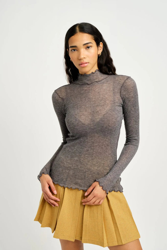 Eliza Faulkner Jane Turtleneck (Dark Grey) - Victoire BoutiqueEliza FaulknerTops Ottawa Boutique Shopping Clothing