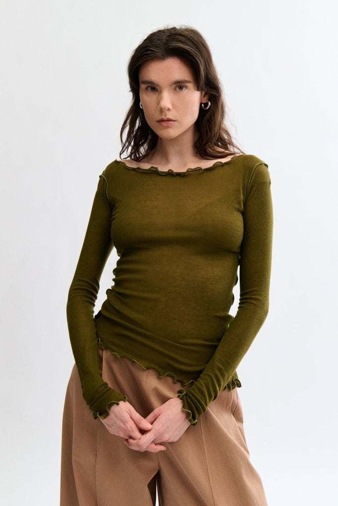 Eliza Faulkner Jess Top - Dark Green (Online Exclusive) - Victoire BoutiqueEliza FaulknerTops Ottawa Boutique Shopping Clothing