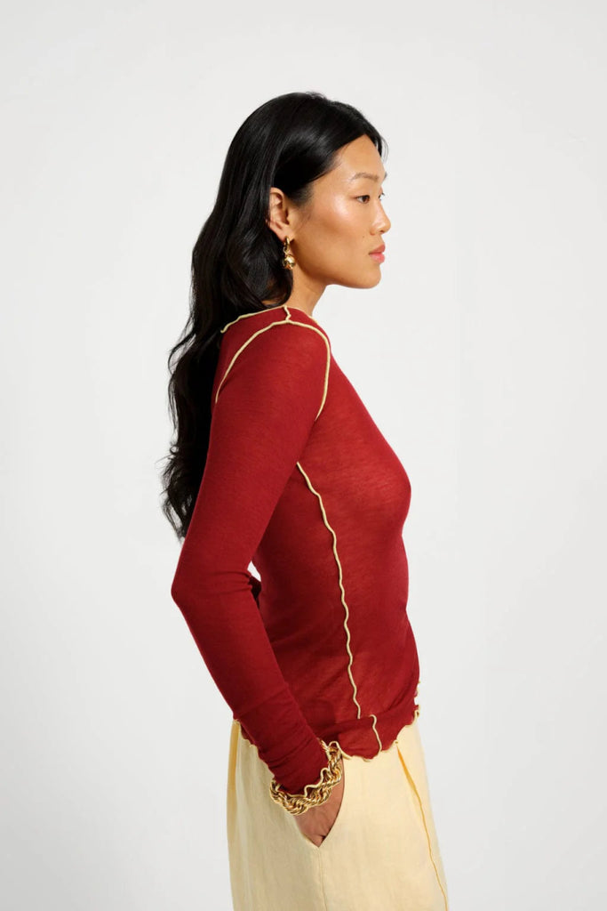 Eliza Faulkner Jess Top - Raspberry Jam (In Store) - Victoire BoutiqueEliza FaulknerTops Ottawa Boutique Shopping Clothing