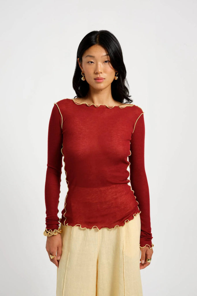 Eliza Faulkner Jess Top - Raspberry Jam (In Store) - Victoire BoutiqueEliza FaulknerTops Ottawa Boutique Shopping Clothing