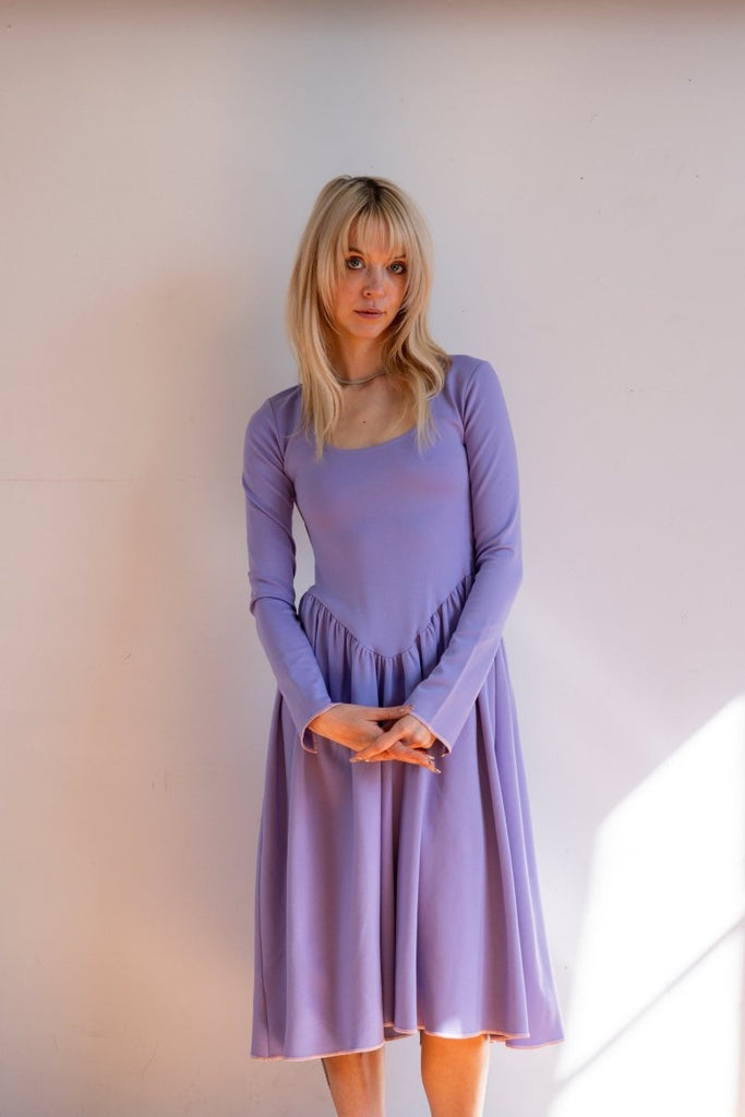 Eliza Faulkner Joan Dress (Lilac) - Victoire BoutiqueEliza FaulknerDresses Ottawa Boutique Shopping Clothing