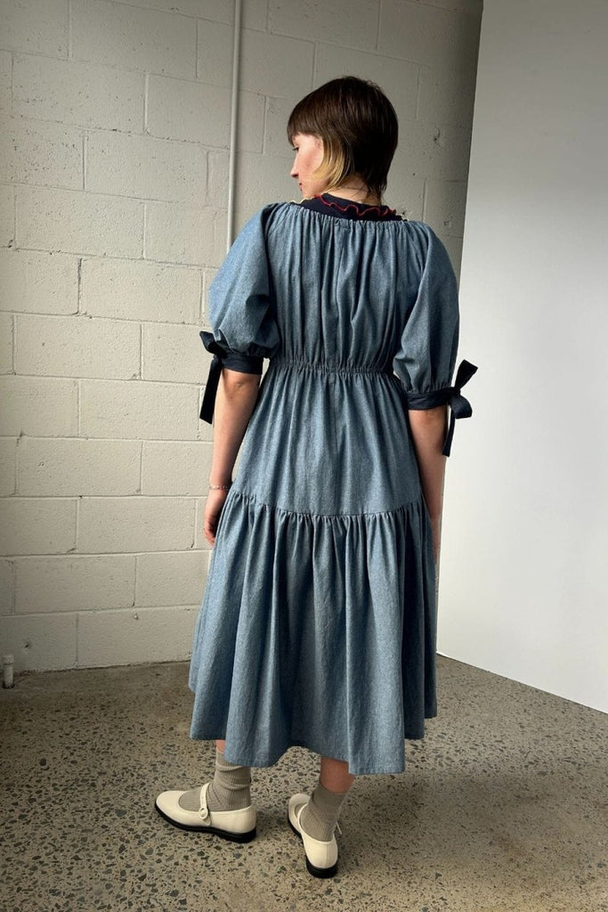 Eliza Faulkner Jolen Dress (Denim) - Victoire BoutiqueEliza FaulknerDresses Ottawa Boutique Shopping Clothing