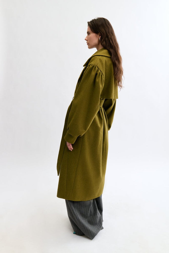 Eliza Faulkner Josephine Coat - Green (Online Exclusive) - Victoire BoutiqueEliza FaulknerOuterwear Ottawa Boutique Shopping Clothing
