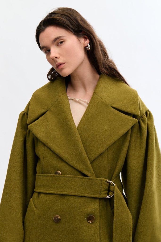Eliza Faulkner Josephine Coat - Green (Online Exclusive) - Victoire BoutiqueEliza FaulknerOuterwear Ottawa Boutique Shopping Clothing