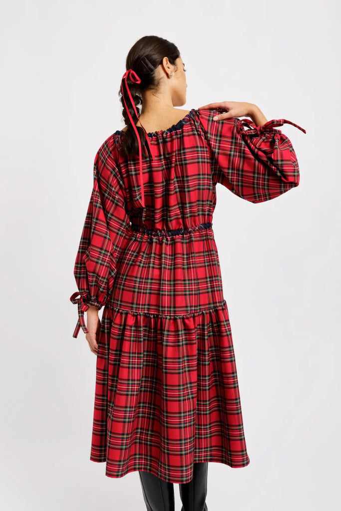 Eliza Faulkner Josie Long Dress (Red Plaid) - Victoire BoutiqueEliza FaulknerDresses Ottawa Boutique Shopping Clothing