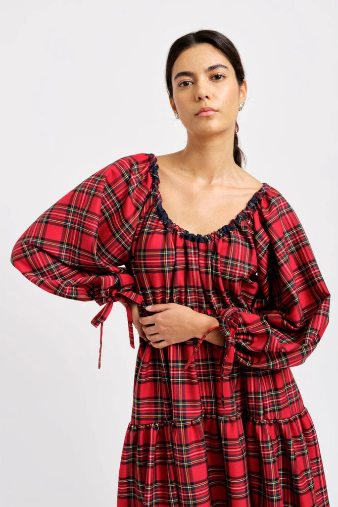 Eliza Faulkner Josie Long Dress (Red Plaid) - Victoire BoutiqueEliza FaulknerDresses Ottawa Boutique Shopping Clothing