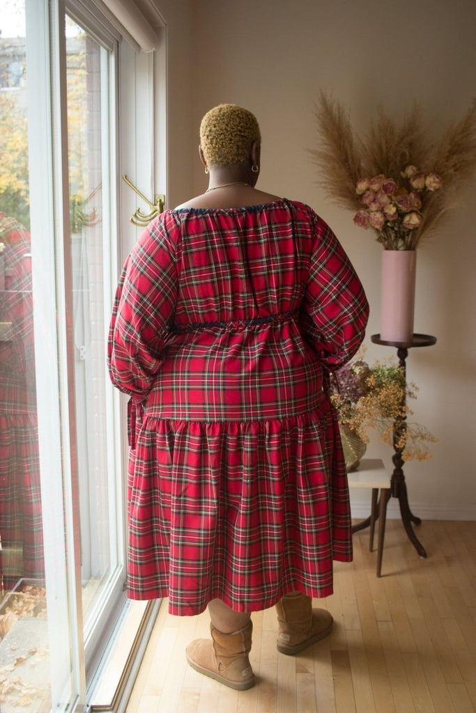 Eliza Faulkner Josie Long Dress (Red Plaid) - Victoire BoutiqueEliza FaulknerDresses Ottawa Boutique Shopping Clothing