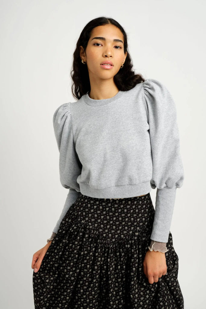 Eliza Faulkner Lana Fleece Sweater (Grey) - Victoire BoutiqueEliza FaulknerShirts & Tops Ottawa Boutique Shopping Clothing