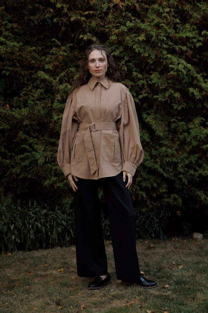 Eliza Faulkner Laurence Jacket - Fawn (In - Store) - Victoire BoutiqueEliza FaulknerOuterwear Ottawa Boutique Shopping Clothing