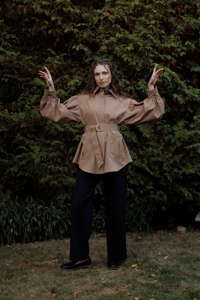 Eliza Faulkner Laurence Jacket - Fawn (In - Store) - Victoire BoutiqueEliza FaulknerOuterwear Ottawa Boutique Shopping Clothing