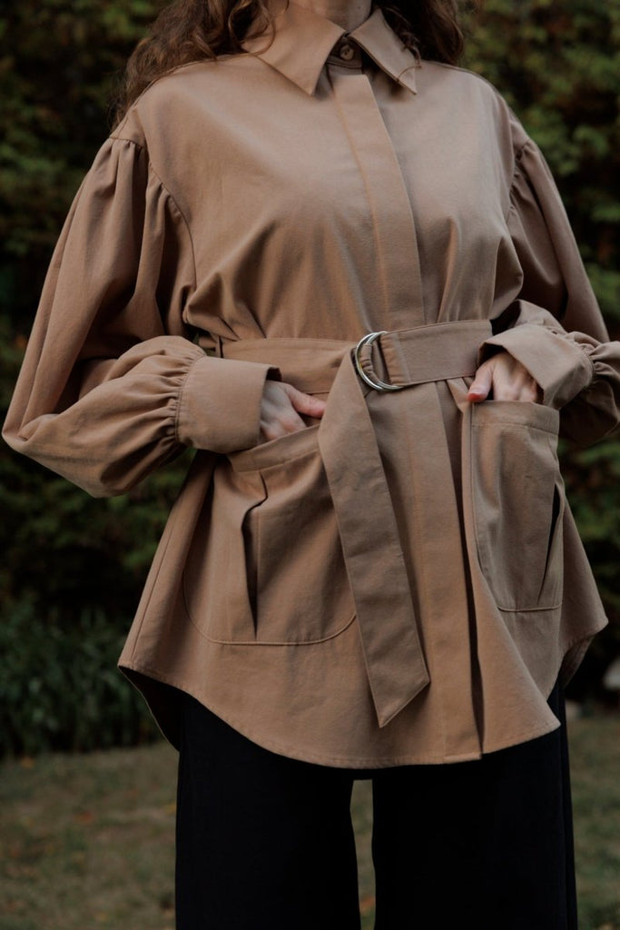 Eliza Faulkner Laurence Jacket - Fawn (In - Store) - Victoire BoutiqueEliza FaulknerOuterwear Ottawa Boutique Shopping Clothing