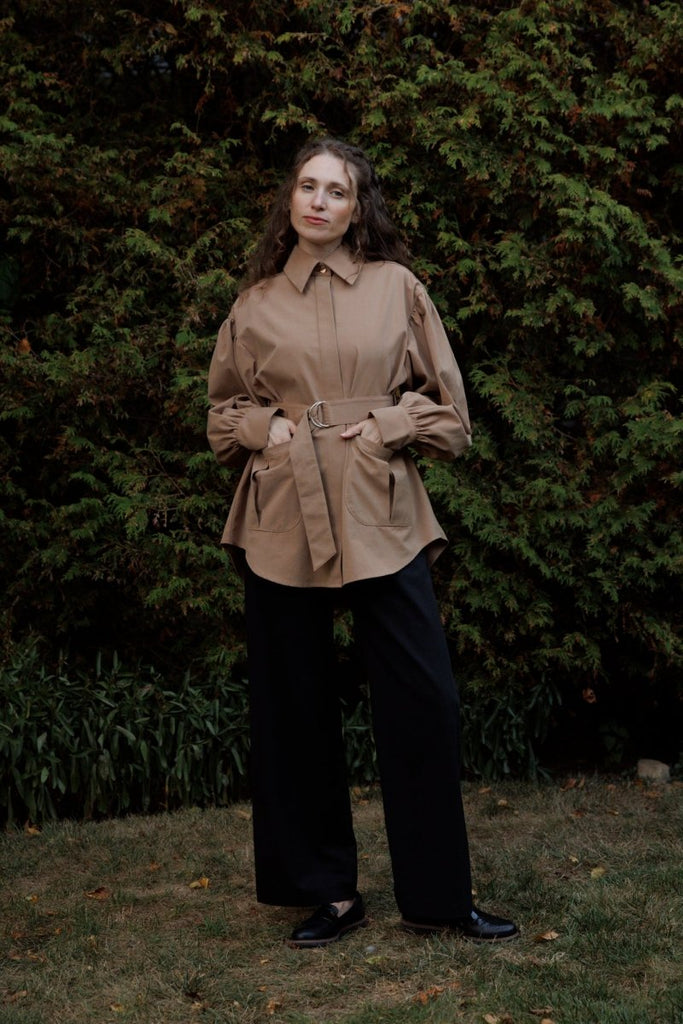 Eliza Faulkner Laurence Jacket - Fawn (In - Store) - Victoire BoutiqueEliza FaulknerOuterwear Ottawa Boutique Shopping Clothing