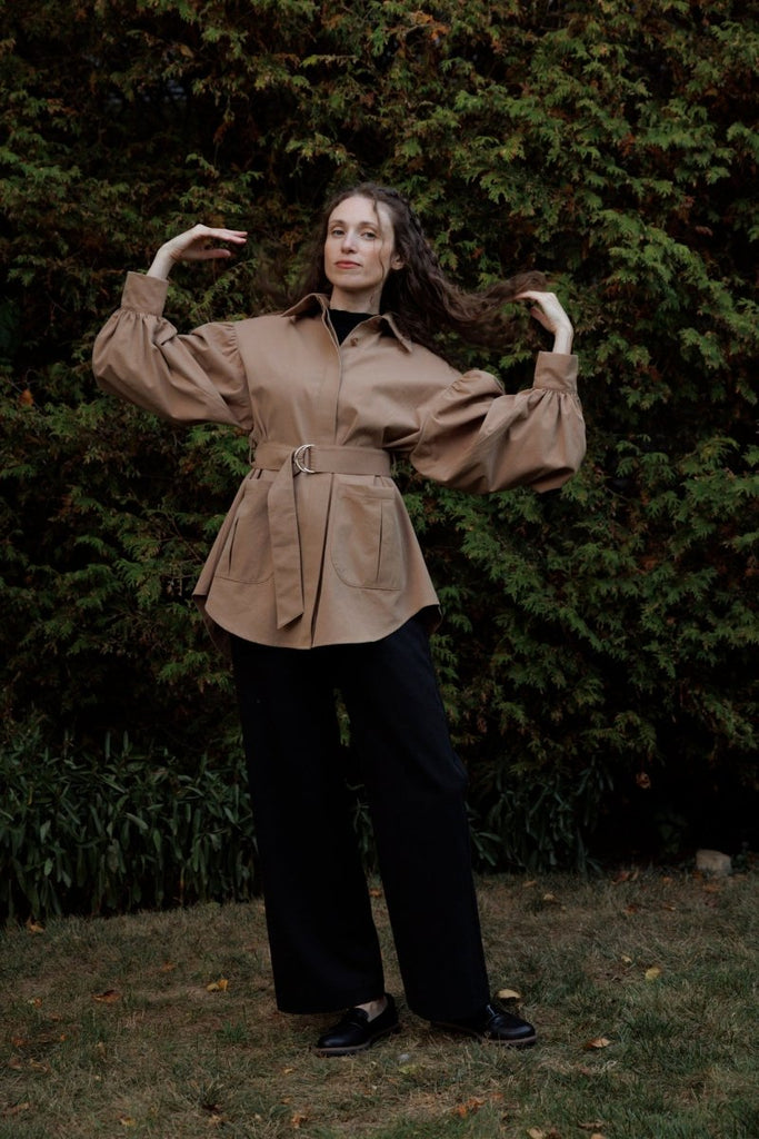 Eliza Faulkner Laurence Jacket - Fawn (In - Store) - Victoire BoutiqueEliza FaulknerOuterwear Ottawa Boutique Shopping Clothing