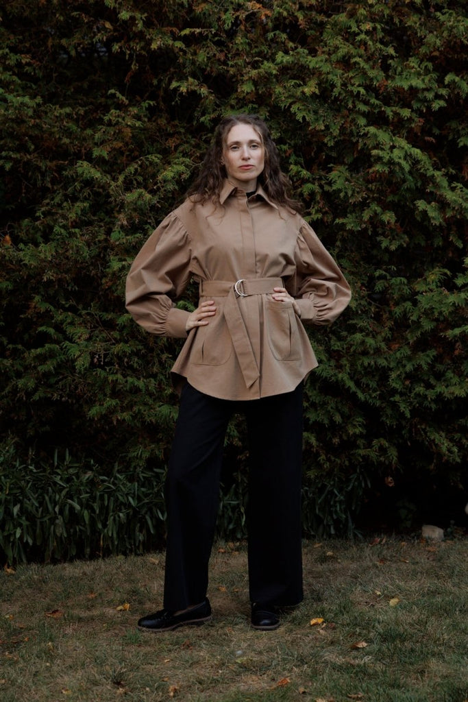 Eliza Faulkner Laurence Jacket - Fawn (In - Store) - Victoire BoutiqueEliza FaulknerOuterwear Ottawa Boutique Shopping Clothing